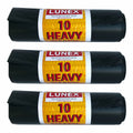 Black Heavy Duty Refuse Sacks Bin Bags Roll of 10 LL5751