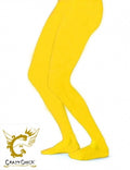 Crazy Chick Adult Plain Yellow Tights