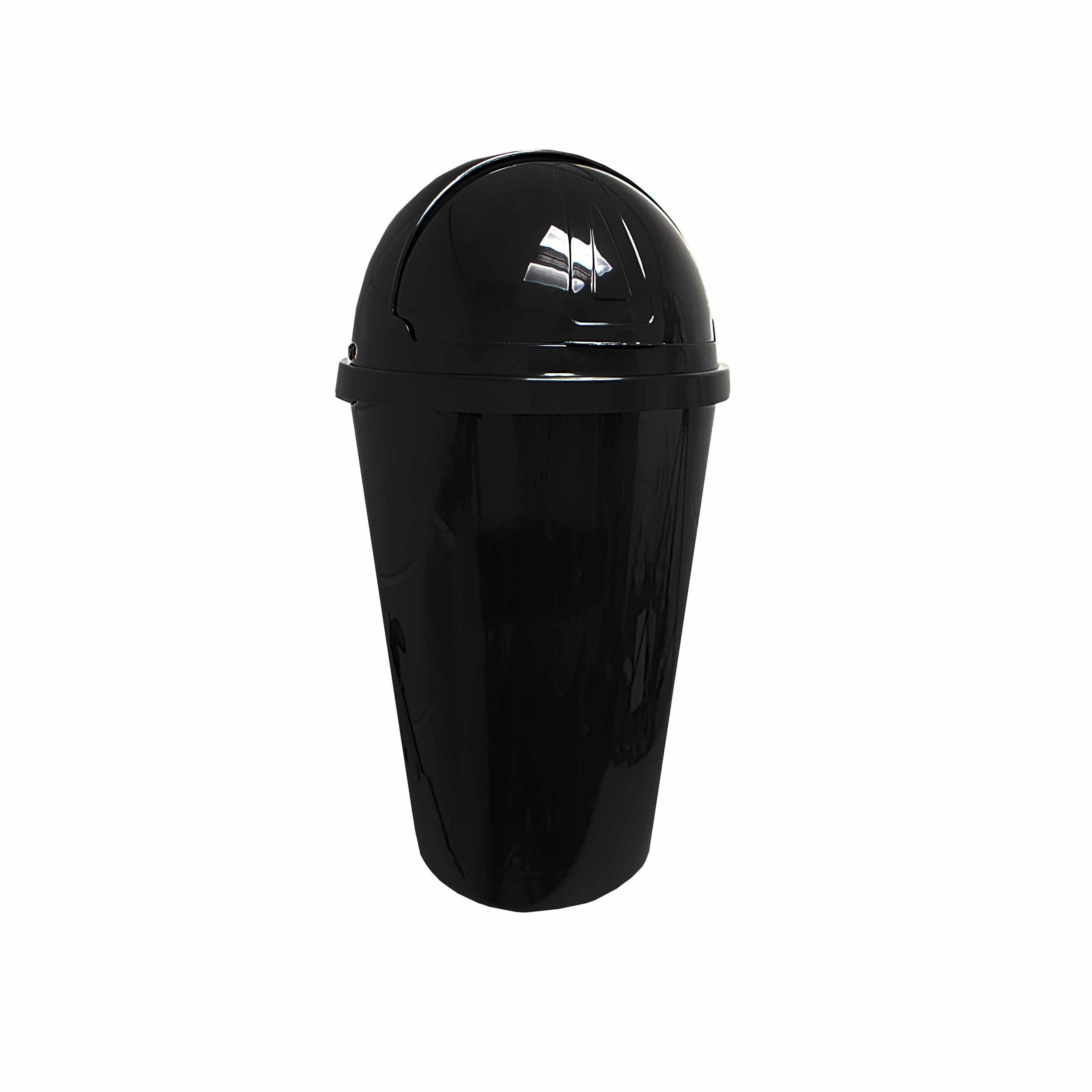 Black Lunex Kitchen Household Bin 50 Litres Swing Bin LL5059/RB50