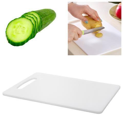 Professional Kitchen Chopping Board Plastic White Medium Small 27 x 17 cm 7008