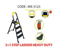 Step Ladder Heavy Duty 3+1 Diy Home Assorted Colours MX3123 / MX3103