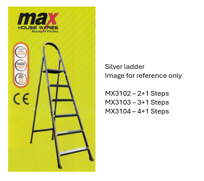 Step Ladder Heavy Duty 3+1 Diy Home Assorted Colours MX3123 / MX3103