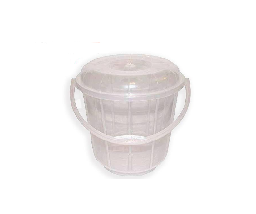 14 Litre Clear Transparent Plastic Bucket MX4103