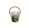 14 Litre Daisy Print Bucket with Lid MX4108