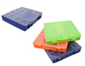 Medicine Storage Container Box Assorted Slot Sizes Available in 3 Colours 20cm x 20cm 5417