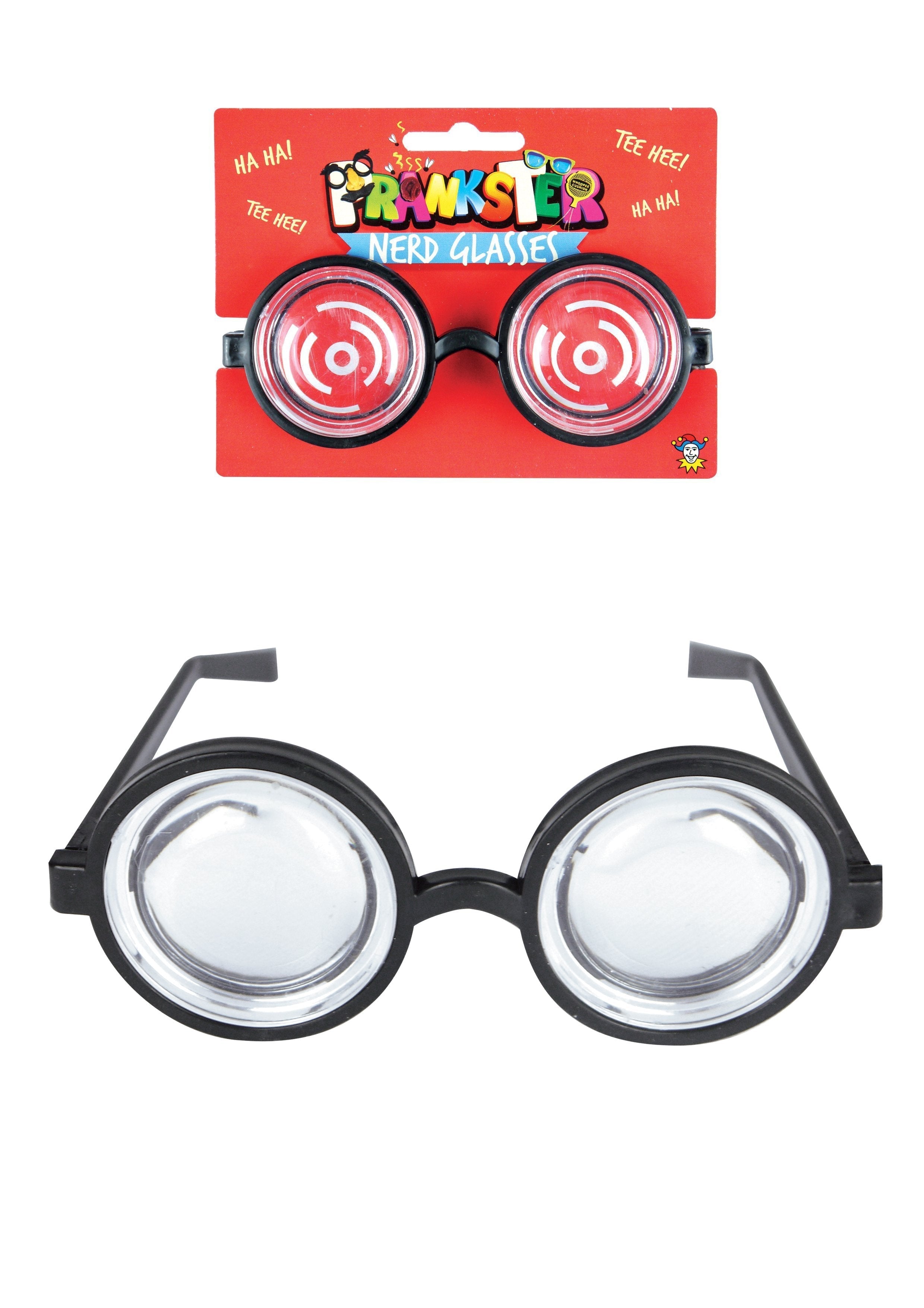 Pranksters Fancy Dress Nerd Glasses with Clear Lenses N69025