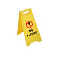 Plastic Yellow Outdoors 'No Parking' Sign 60cm 5143