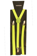 Wickedfun Neon Yellow Plain Braces 1.5 cm
