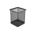 Mesh Pencil Stationery Holder Office Home Supplies Mesh Desk Stationery Holder Black / Silver 0016
