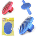 Silicone Dog Brush Metal Bristles with Hand Wrap 13 cm Assorted Colours 4985 / 4408