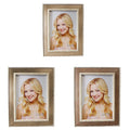 Wooden Border Picture Photo Frame 6 x 8" Assorted Colours 3628