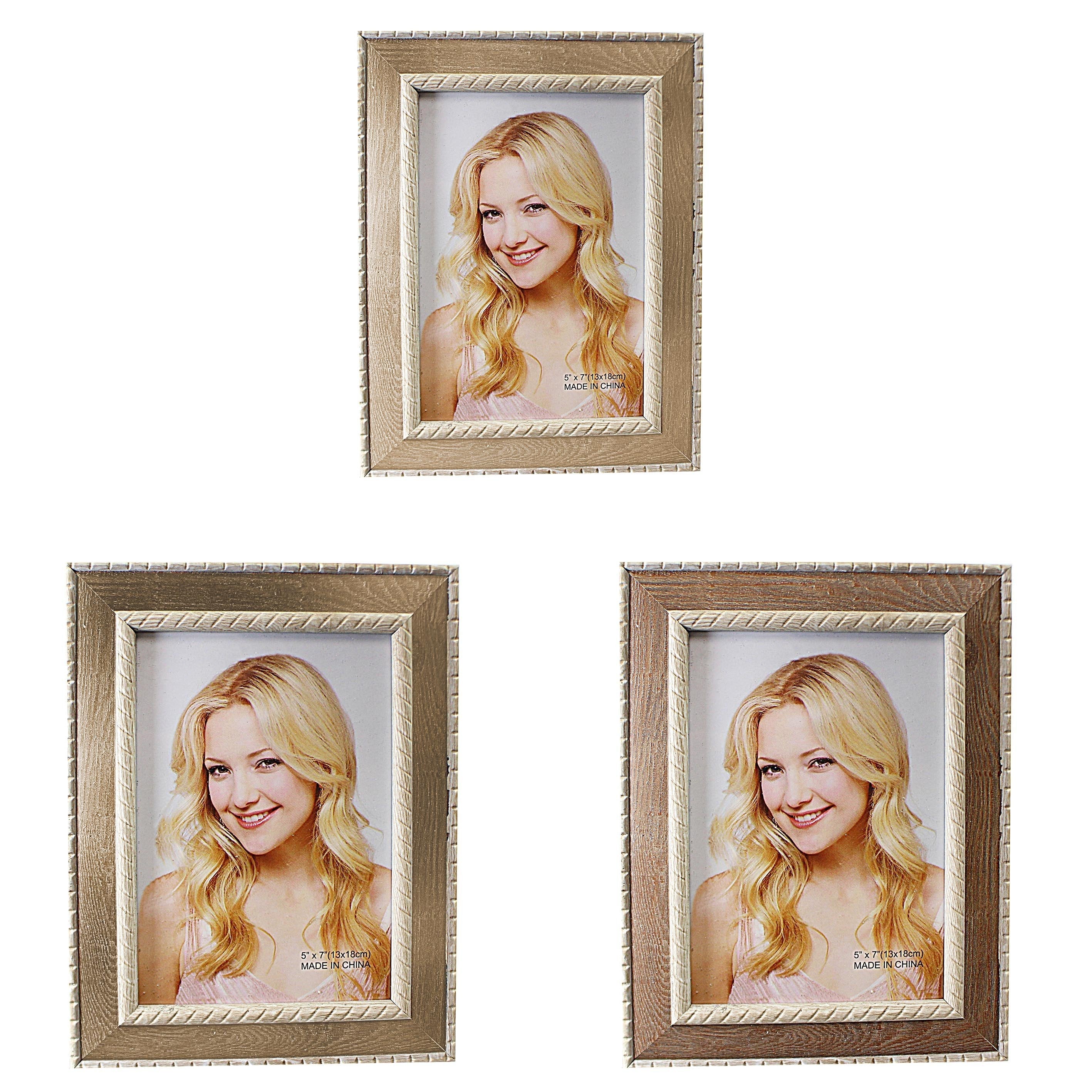 Wooden Border Picture Photo Frame 6 x 8" Assorted Colours 3628