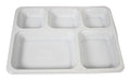 Disposable Plastic 5 Section Tray Ideal for Wedding And Special Occasions 30cm x 23cm 25 Pack SK-1290