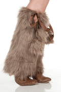 Pom Pom Fur Leg Warmer