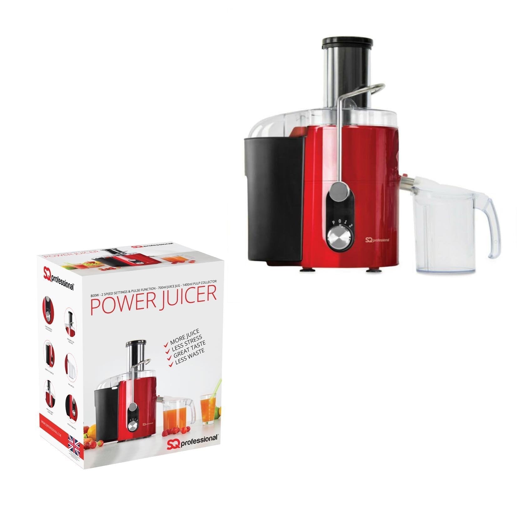 SQ Professional Blitz Power Juicer 650W 0.7L Red 2324 /5589