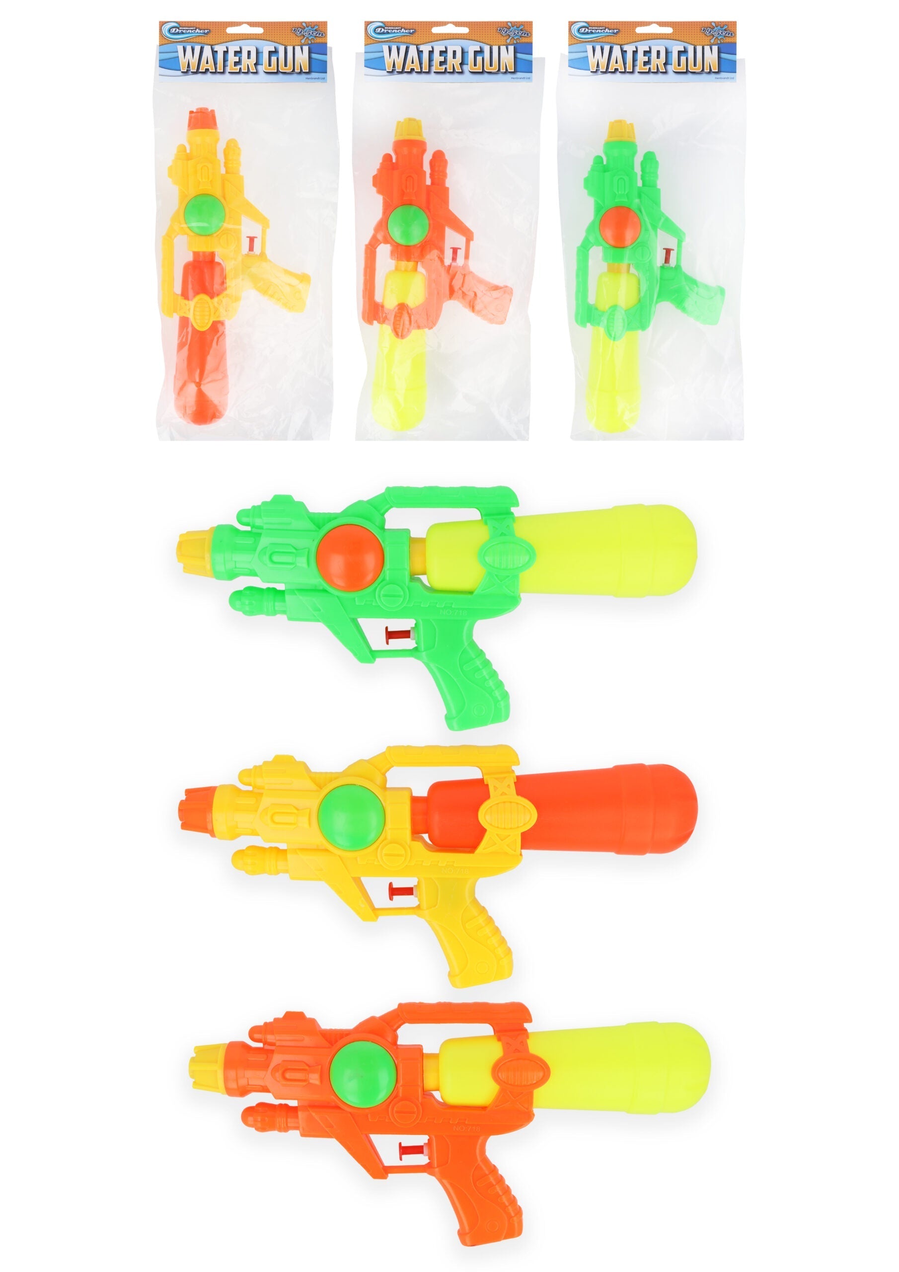 Children's Large Plastic Outdoor Water Gun 31cm Assorted Colours R08291