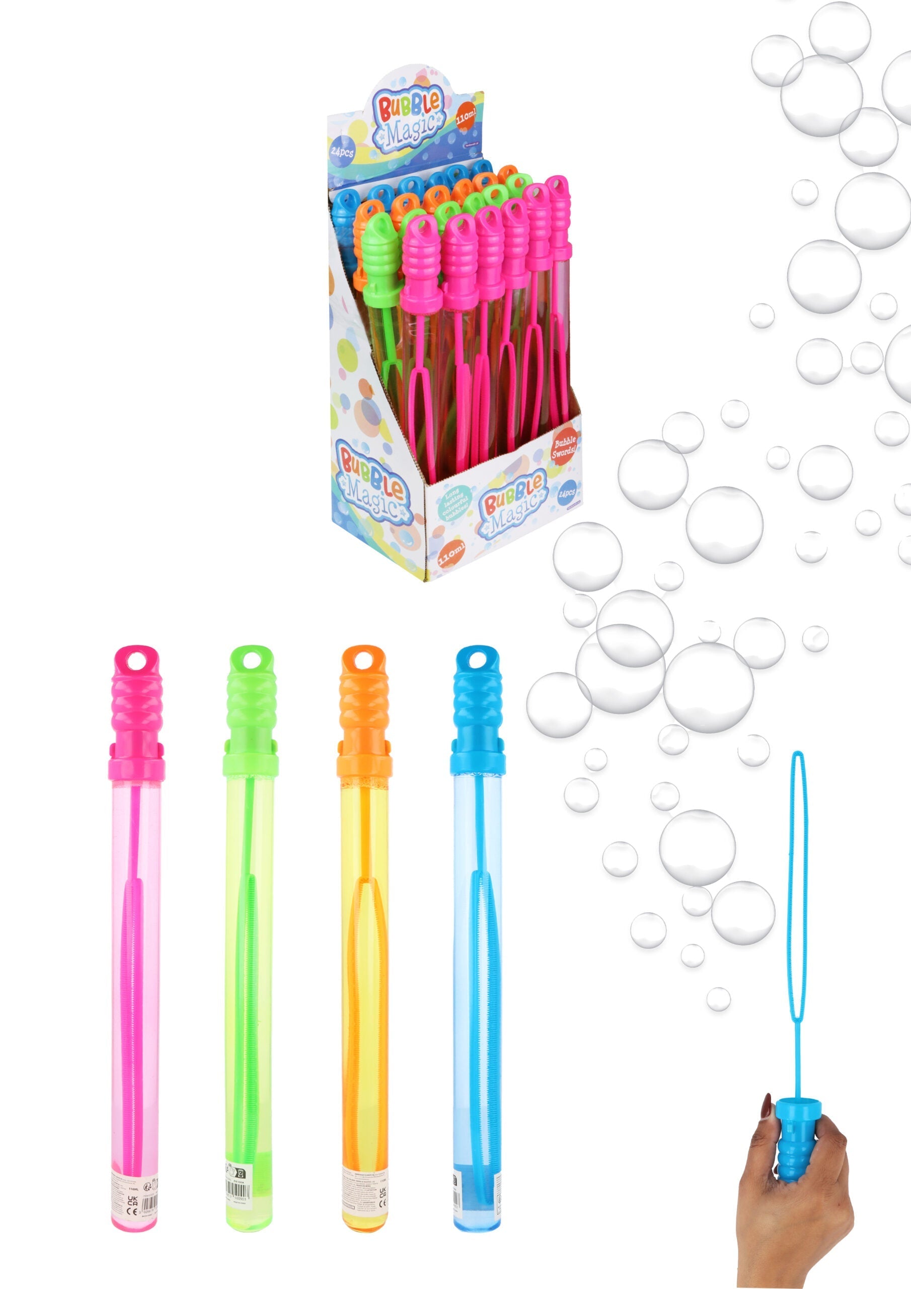 Bubble Wand Sword 110ml / 36 cm Assorted Colours R50090