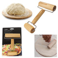 Double Sided Wooden Dough Rolling Pin 10.5 x 6 cm 4666 A