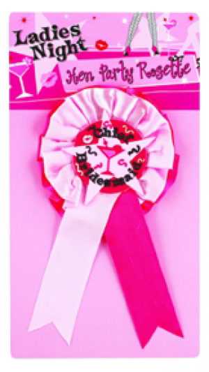 Rosette Chief Bridesmaid/Blushing Bride Badge