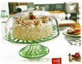 Plastic Crystal Cake Pastry Stand with Cover 28.5 x 25 cm SA205
