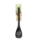 Plastic Cooking Drainer Spoon 8 x 35 cm Speckled Black SG3007