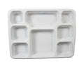 Disposable White Plastic Divider Plate 8 Sections 30 x 23 cm Pack of 25 SK1291