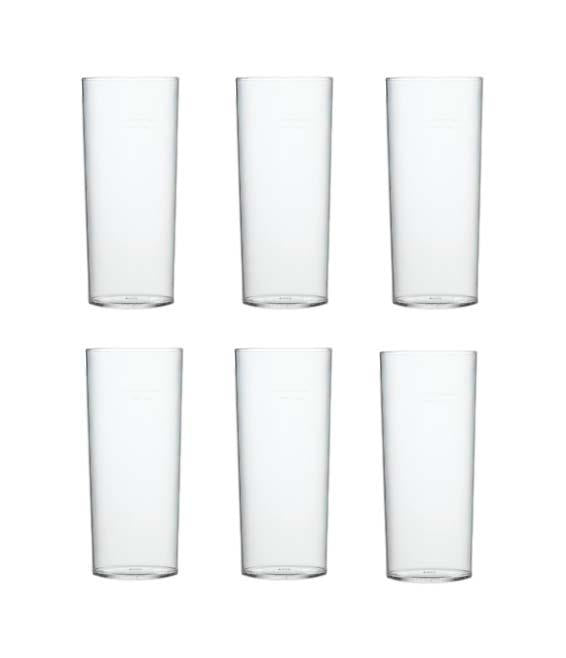 Long Plastic Tumblers Pack of 6 SK3081