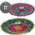Traditional Naan Bread Serving Basket / Roti Chaba 11" Assorted Colours ST2258
