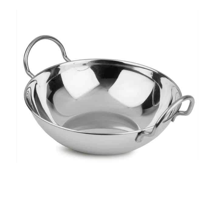Stainless Steel Indian Curry Food Serving Dish with Handle  18cm 2073/6373