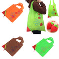 Foldable Expandable Strawberry Shopping Carrier Bag 37 x 35cm Assorted Colours 1113
