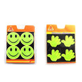 Smiley Face And Handprint Adhesive Reflectors 1838/1837