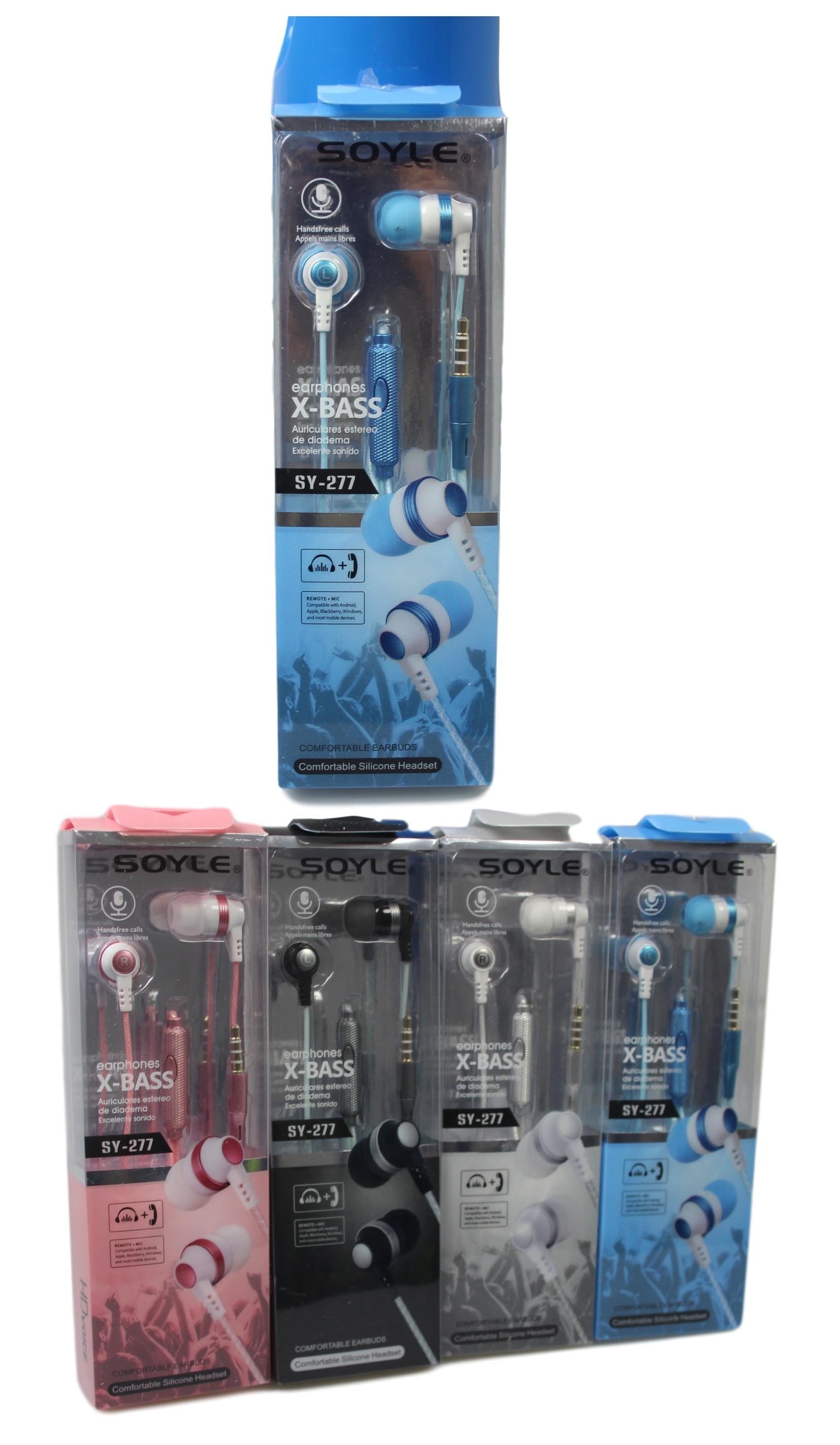 Soyle X-Bass Earphones Comfortable Silicone Headset 4 Colours Available  5270
