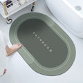 Bathroom Absorbent Bath Mat Long Oval 59cm Assorted Designs and Colours 6733