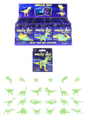 24 Pack Assorted Dinosaur Glow In The Dark Bedroom Stickers 6.5cm T51469