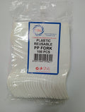 Reusable Plastic PP Fork Pack of 100 THL9582