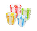 25 Litre Tie Dye Design Plastic Bucket with Lid Assorted Colours TS60994