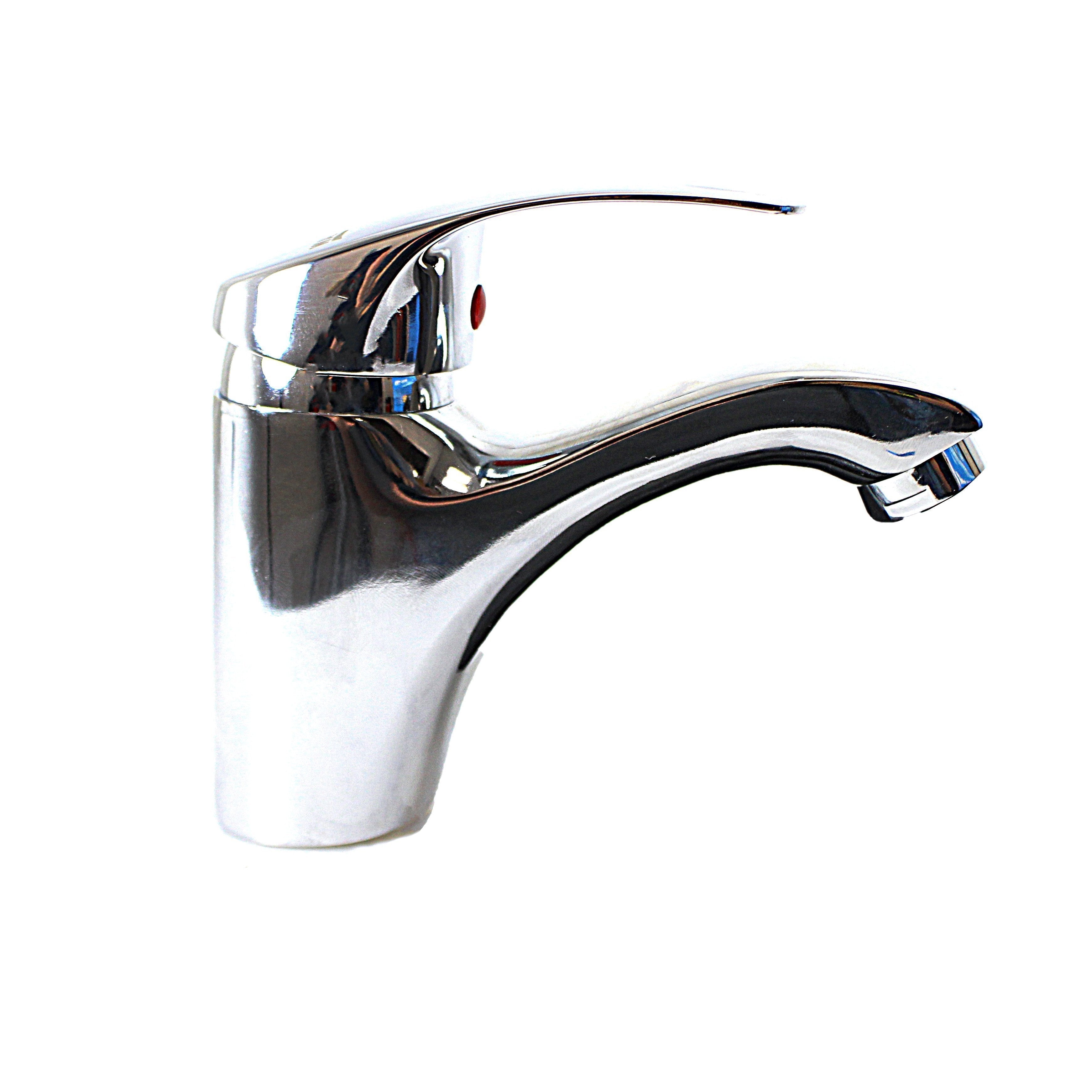 Kitchen Basin Sink Mixer Tap Spout Hot And Cold Water Chrome Tap 0845