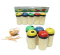 Plastic Toothpick Holder with Toothpicks Pack of 5 Assorted Colours 5354