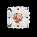 Plastic Jewelled Serving Tray Printed Design Square 19 x 19 cm Assorted Designs 3223