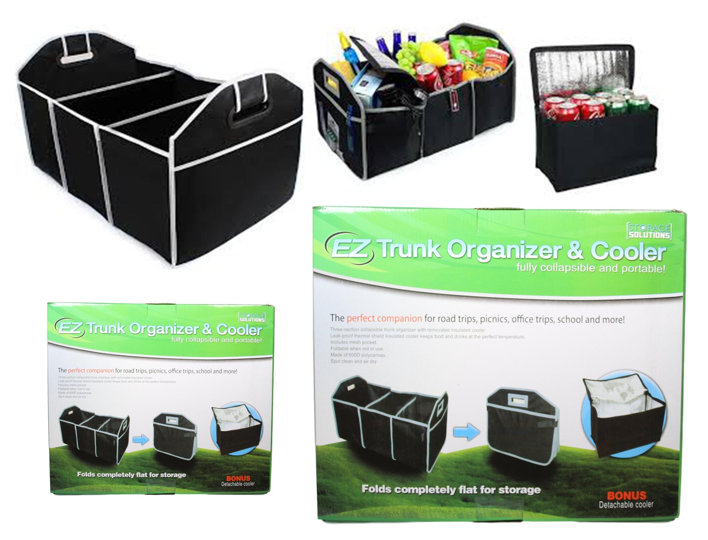 EZ Trunk Organiser & Cooler Adjustable Holds Up To 40lbs+  5398