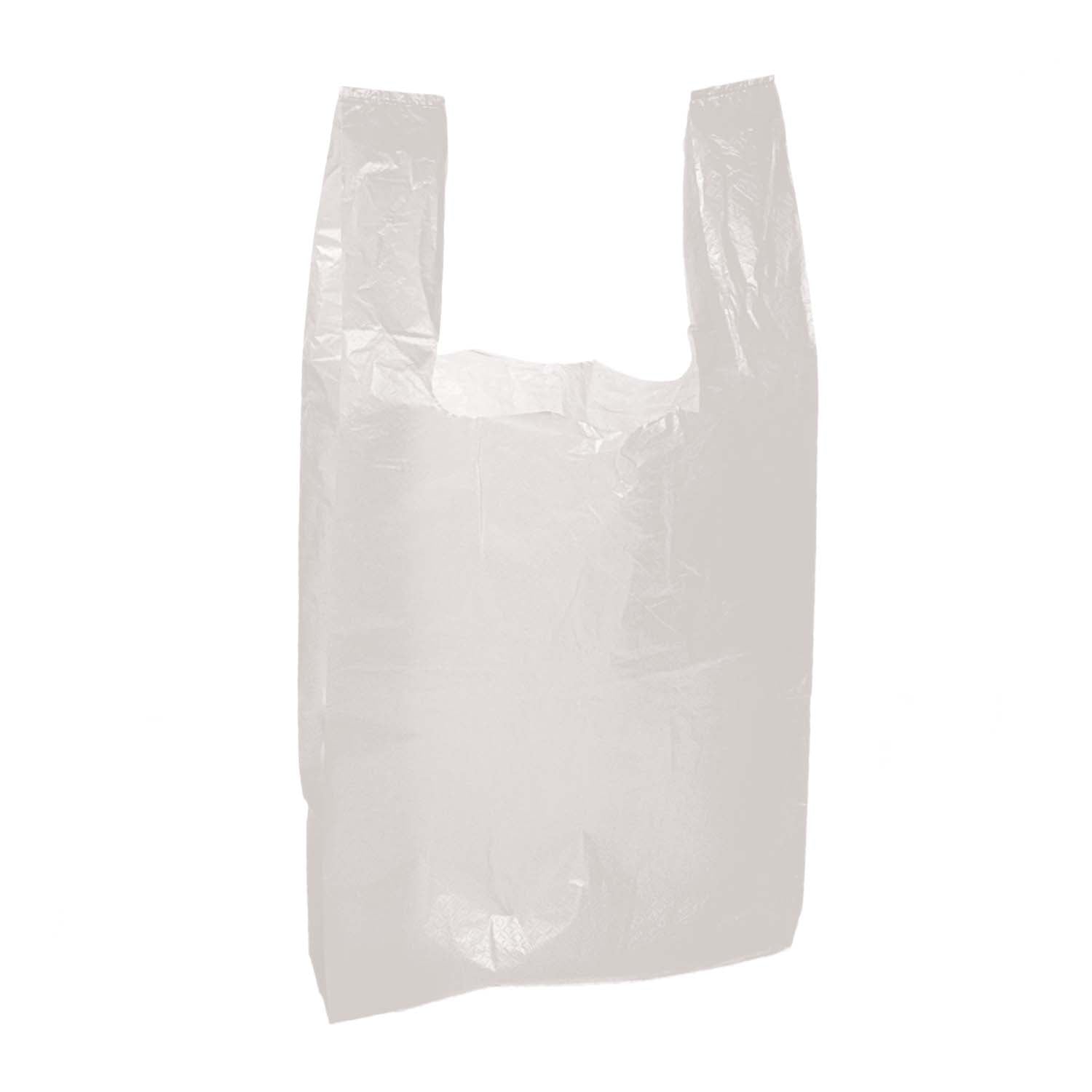 500 Piece Premium Mega Jumbo White Plastic Carrier Shopping Bags 775 x 425 x 60 mm WP13