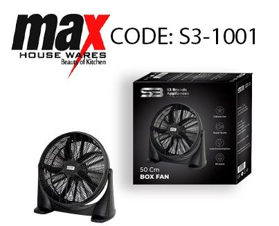 Floor Box Fan 50cm Black S31001 / BF20 A