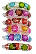 Plastic Hair Clip Dotted Design Assorted Colours 2647