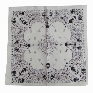 White Skull Bandana