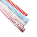 Colourful Clear Transparent Cellophane Gift Bouquet Wrap Assorted Designs and Colours 70cm x 2m 1222