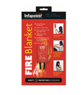 Infapower Emergency Fire Blanket Cloth 1 x 1m 100% Glass Fibre X102