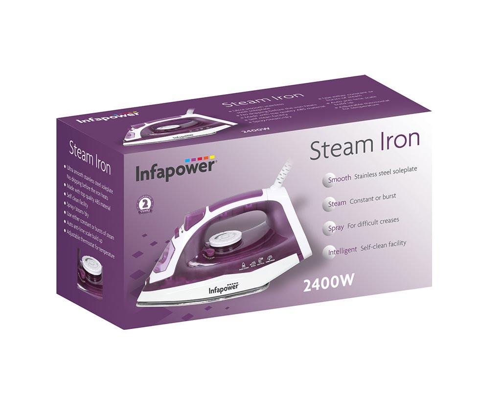 Infapower Steam Iron 2400W Mauve X603 A