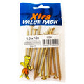6.0 x 100 Pozi c/sk Chipboard Screws Xtra Value Diy 0094