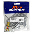 Galvanised Round Wire Nails 100mm Approx. 250g 0728