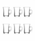 Yudum Tea Glasses Cup 95cc Set of 6 YUD402E (Parcel Plus Rate)